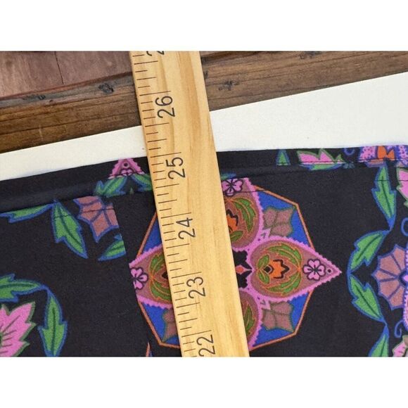 J. Crew Navy Colorful Damask Mirror Image Peplum Hem Top Tank Blouse Sz 12 EUC - Picture 14 of 16